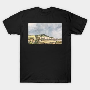 Cornish Beach Cornwall England Landscape T-Shirt